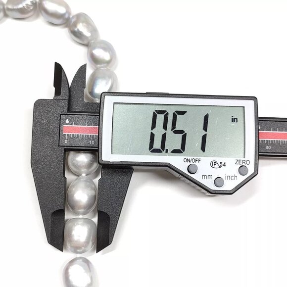 Jewelry Necklace Pearl Silver Grays 438648 - Picture 9 of 9